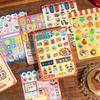 Retro Japanese Cartoon Scrapbook Sticker for Kids Kawaii Y2K Anime Dessert Juice Journaling Sticker DIY Decor Stationery Sticker