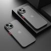 Роскошный ударопрочный тонкий матовый чехол для iPhone 16 15 14 Plus 13 12 11 Pro Max Plus Силиконовый бампер Прозрачная жесткая крышка Capa funda