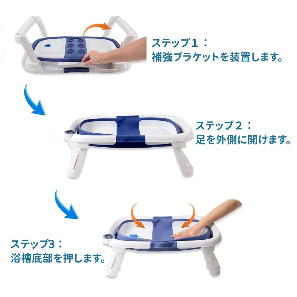Маленький Бин Малыш с Водой для Младенцев и Возрастов с Ванной Легко Место ПП Детская Ванночка для Купания, Складная, Термометр, Дети, 0-6, Сетка, Хранить, Экономия,