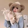 Cute Bear Winter Hat Scarf & Gloves Set