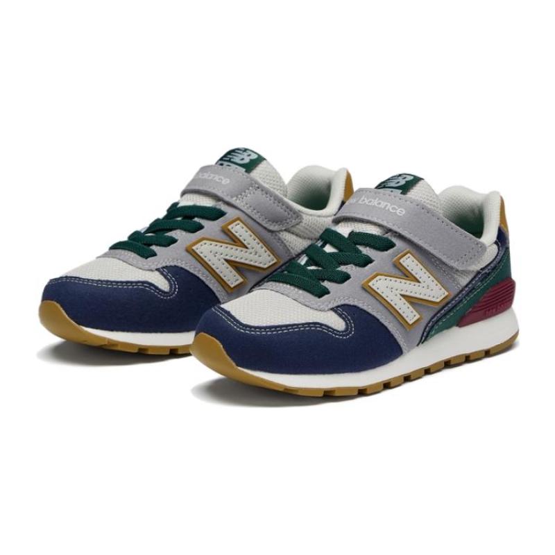 New Balance NB 996 NB 996 Амортизация Низкие Кроссовки для бега Темно-синий Зеленый Детские кроссовки YV996JO3