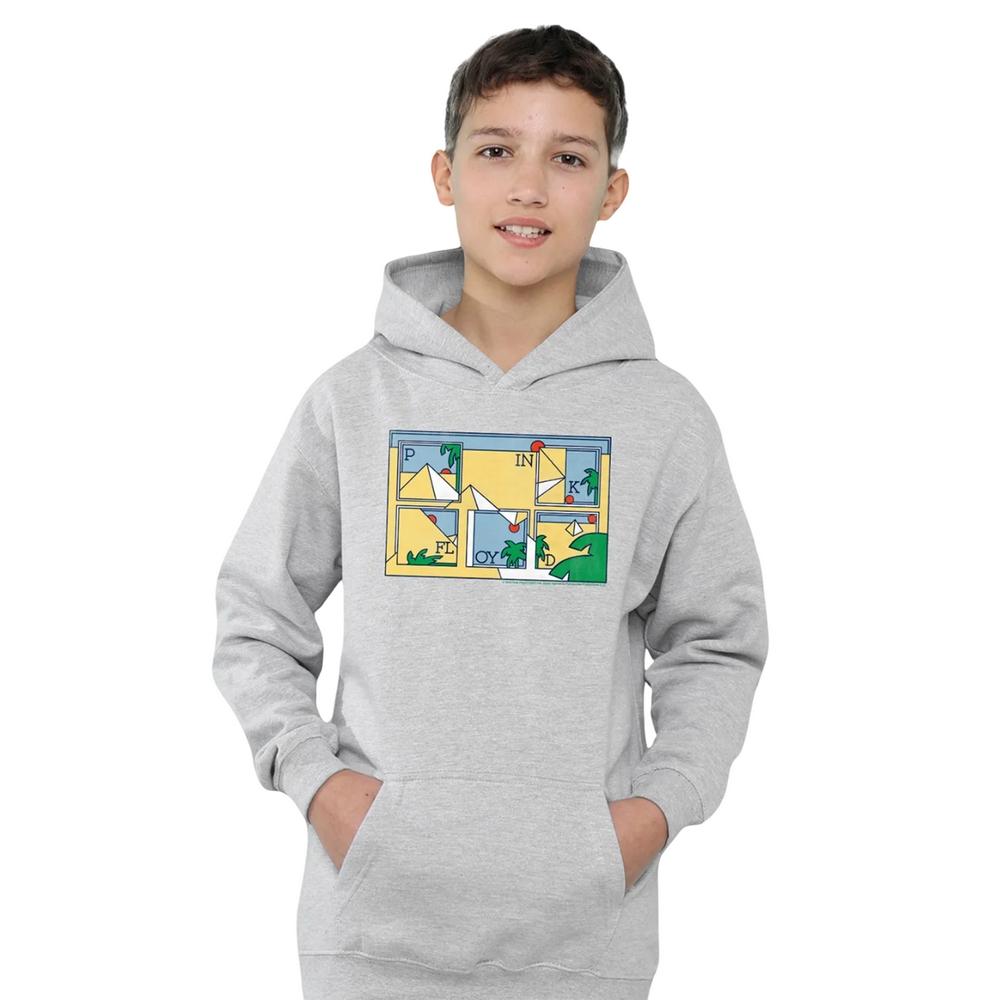 Pink Floyd Childrens/Kids Pyramids Heather Hoodie