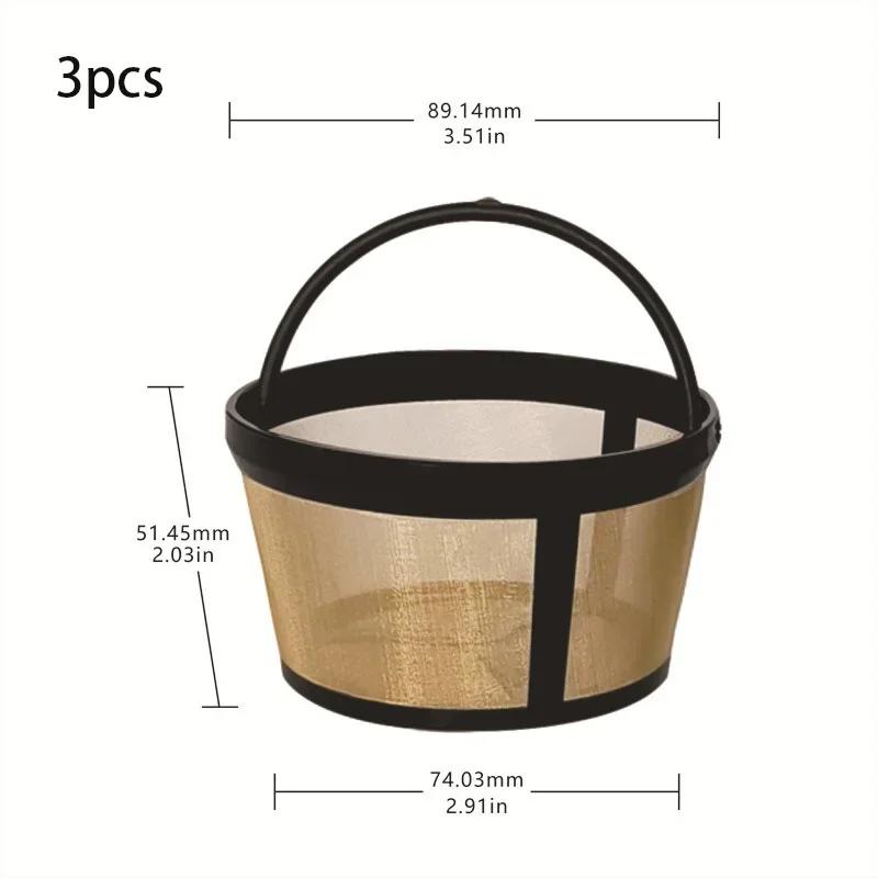 Stainless Steel/Nylon Mesh Coffee Filter Basket Reusable Coffee Filter Portable Tea Espresso Filter Screen Coffee Accessories