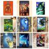 Miniso Disney Animation World Tin Sign Decor Wall Decor Art Wall Mural Room Decoration Decor Retro Metal Sign Plate Bar Posters