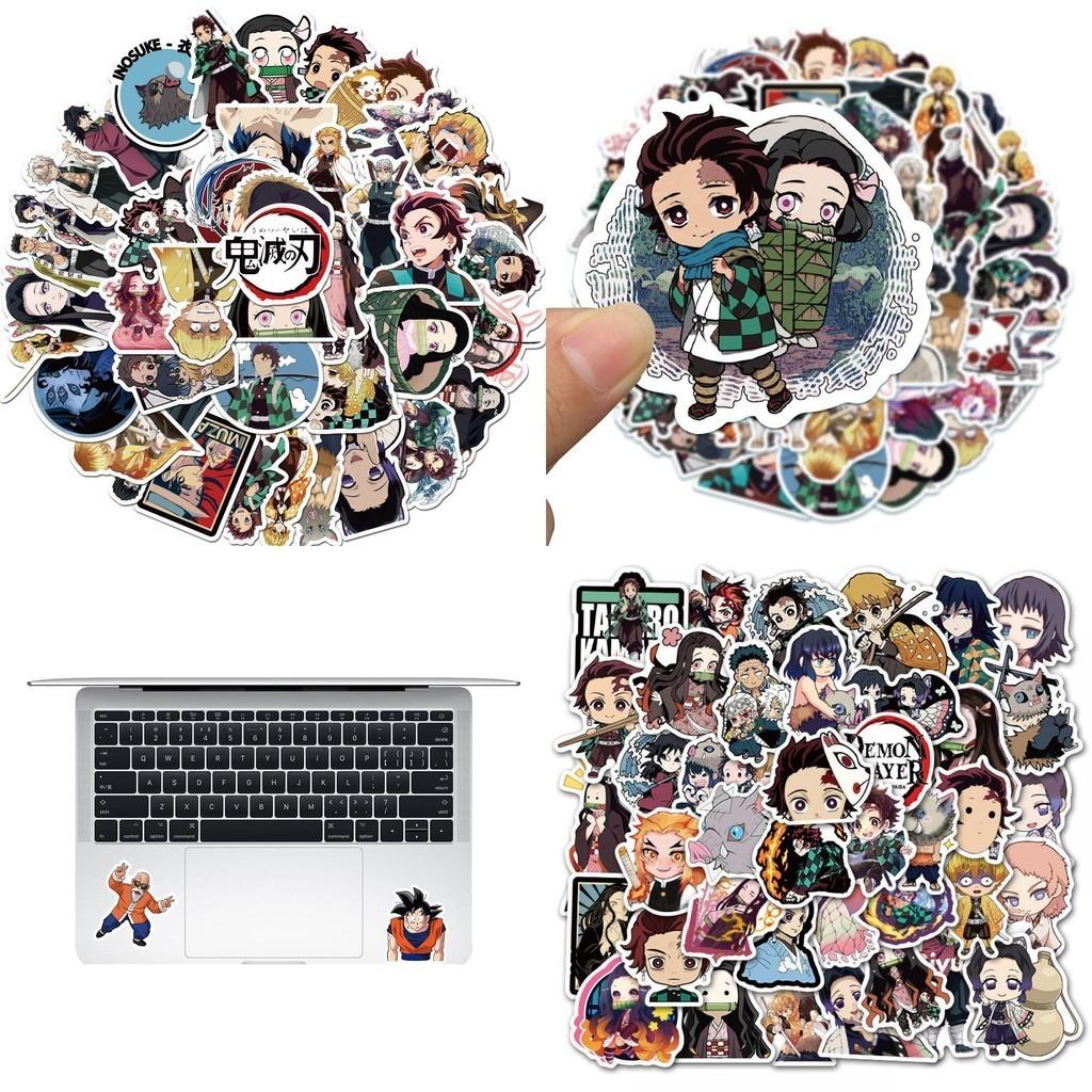 50-piece Unique Japanese Anime "demon Slayer" Graffiti Stickers For Personalizing Luggage Skateboards And Notebooks Durable Stickers