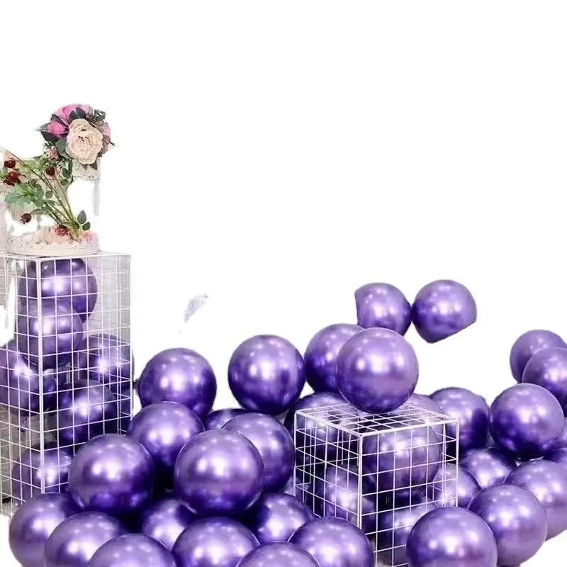Хромированные воздушные шары из металлического латекса с гелием 10/20/30/50 шт. 10 дюймов для домашней вечеринки, свадьбы, дня рождения, украшения