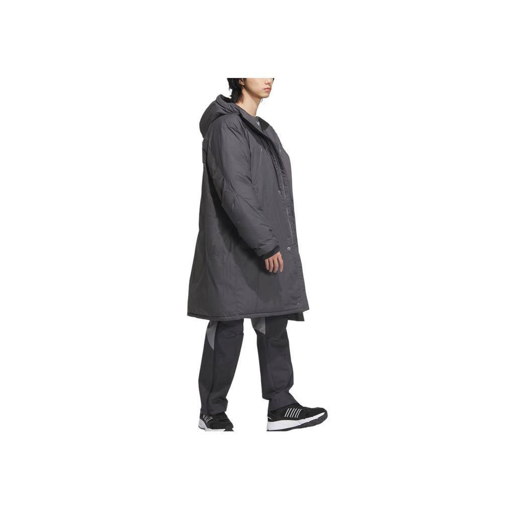 Adidas Fustl P Djk Lon водонепроницаемая длинная теплая спортивная повседневная куртка с капюшоном мужские куртки темно-серые JM6177