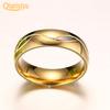 Women's Men's 18K Gold Plated Engagement Wedding Band Ring Zirconia Jewelry Gift Fashion Jewelry