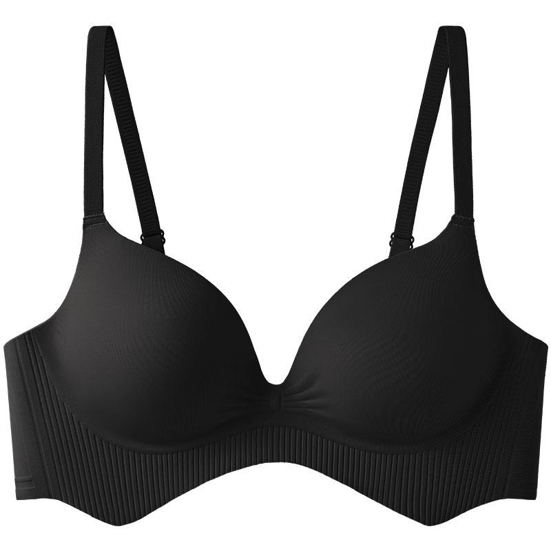 Gathered Deep V Round Cup Bra for Enhanced Bust and Beautiful Back
