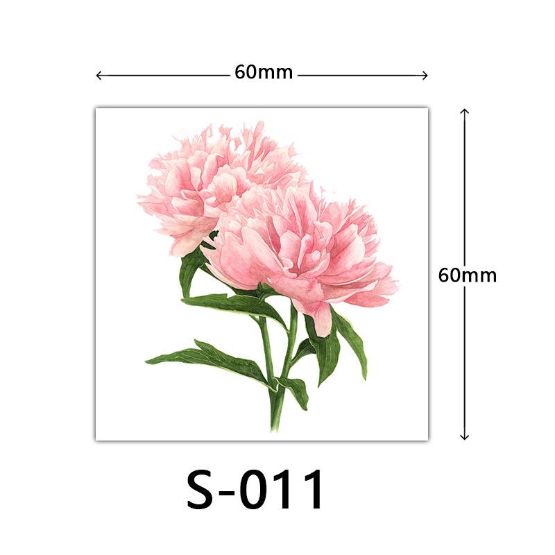 Маленькая наклейка-тату с цветком женская 3D цветная наклейка-тату роза лотос бабочка цветок тату