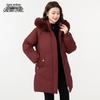 Xuezhongfei Women's Fox Fur Hooded Down Jacket