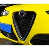 Для Alfa Romeo Giulia красные или карбоновые стильные решетки на голову автомобиля, V-образная рамка, декоративная отделка, наклейка с логотипом, Стайлинг