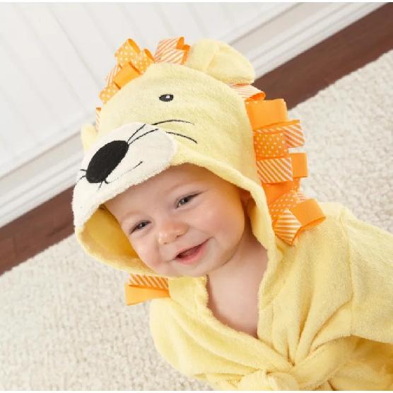 Custom Baby Name Cotton Baby Robe Bath Towel Cute Hoodies Infant Bath Blanket Kid Soft Bathrobe Kid Clothes