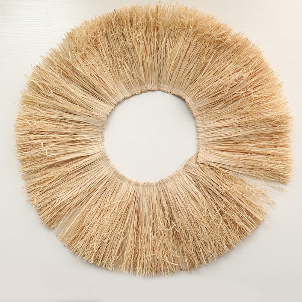 Natural Wedding Garland DIY Home Supply Lafite Grass Garland Background Wall Decoration Jute Fringe Trim Straw Tassels