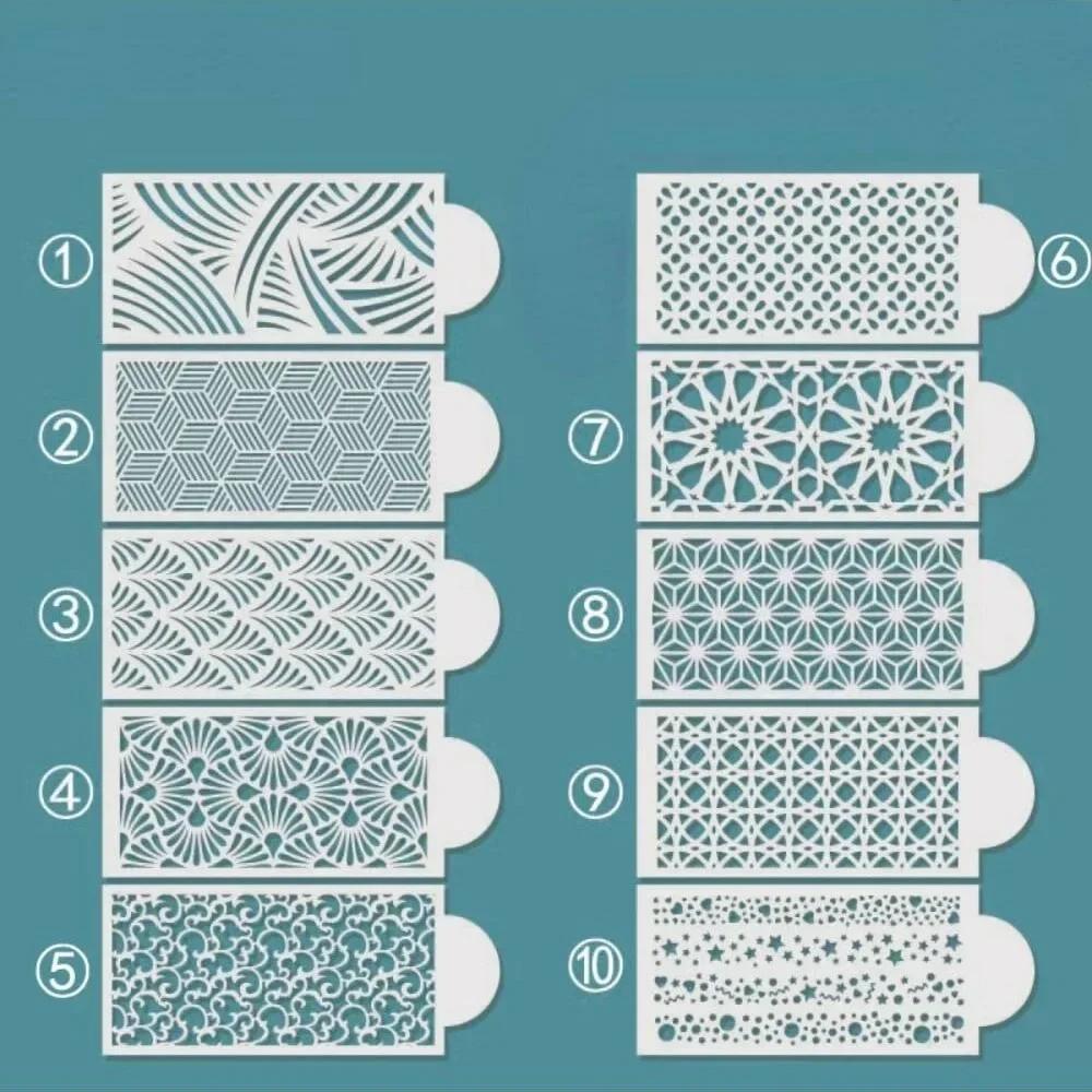 Сетка для помадки, штампы для торта, трафареты, тиснение, инструмент для украшения, пластиковая распылительная форма, свадебное печенье, шоколадный рисунок, живопись