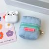 Квадратный трехмерный мини-кошелек ярких цветов, милый модный кошелек для монет Kawaii, портативная беспроводная сумка для наушников, защитный чехол