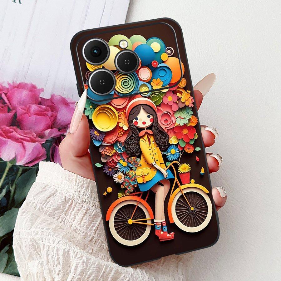 Для Tecno Spark 40 Spark40 C Чехол для телефона ТПУ Оболочка Роскошный Расписной Мягкий Силикон Чехол Для Tecno Spark40C Spark 40C Задняя крышка