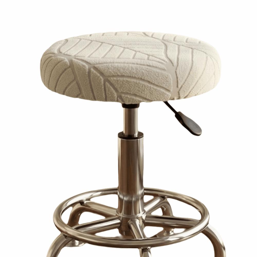 Stretchable Bar Round Stool Cover Breathable Seat Protector Easy Care Swivel Chair Cover Home Use
