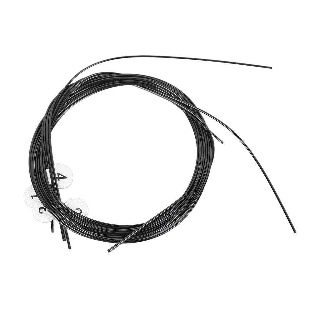 Струны для укулеле, черные нейлоновые, теплый насыщенный звук, универсальные сменные струны для укулеле