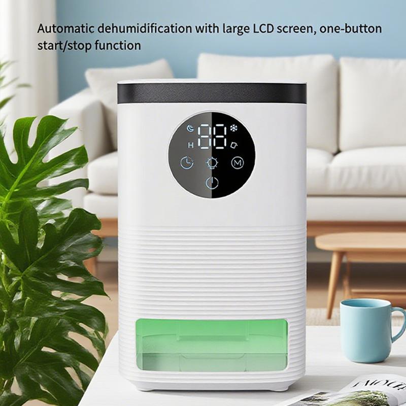 Dehumidifier Water Full Self-Stop Digital Display Screen Intelligent Touch Control Adjustment Efficient Dehumidification