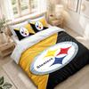 Bedding Set 1 Duvet Cover 2 Pillowcases Pittsburgh Steelers Print Bedroom Home Decoration