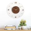 Настенные часы из массива дерева, акриловая шкала, прочные цифровые настенные часы, офис