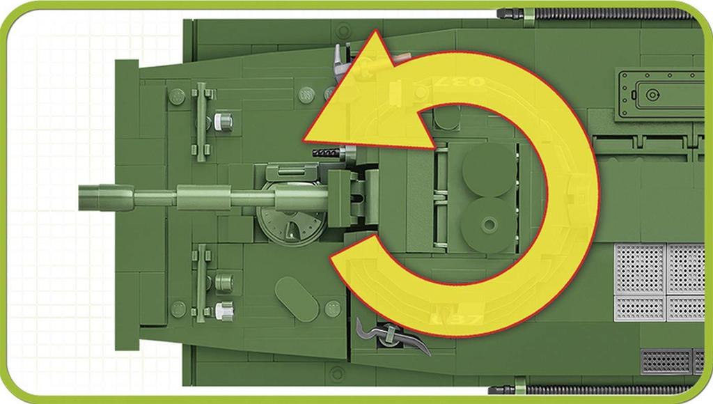 Cobi Vietnam Collection Light Reconnaissance Tank Block COBI Official Japanese #2235 PT-76 (Vietnam People's Army) [Military - Distributor]