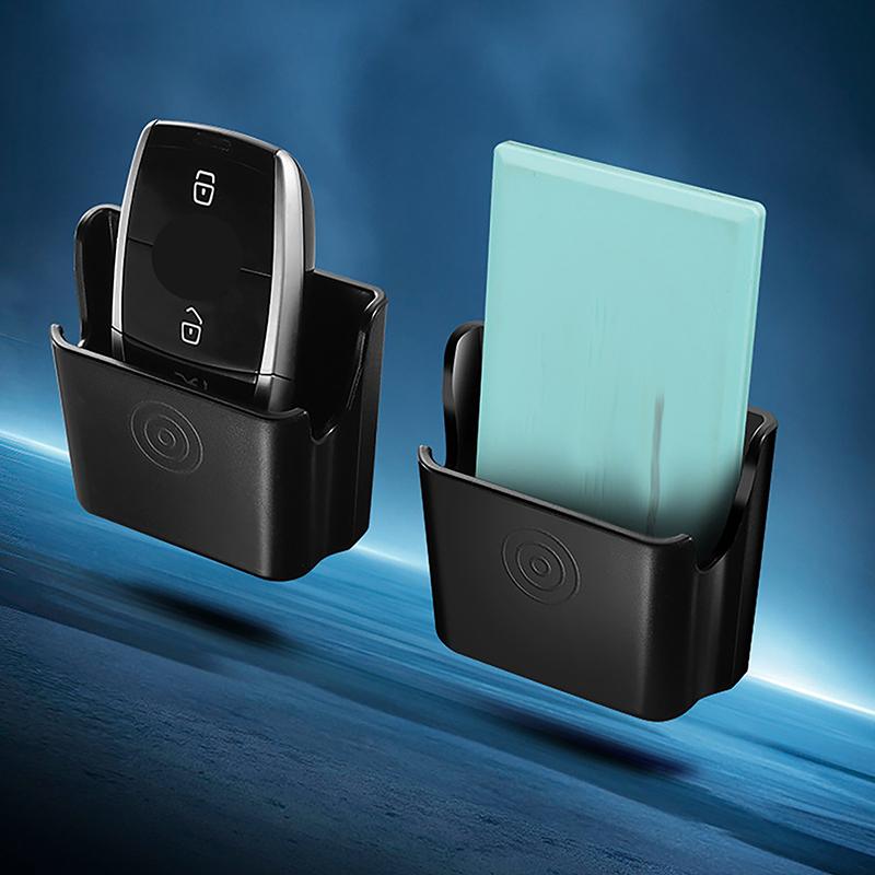 Universal Car Key Holder Clip Car Interior Storage Box Dashboard Organizer Adhesive Mount For Card Key Rack