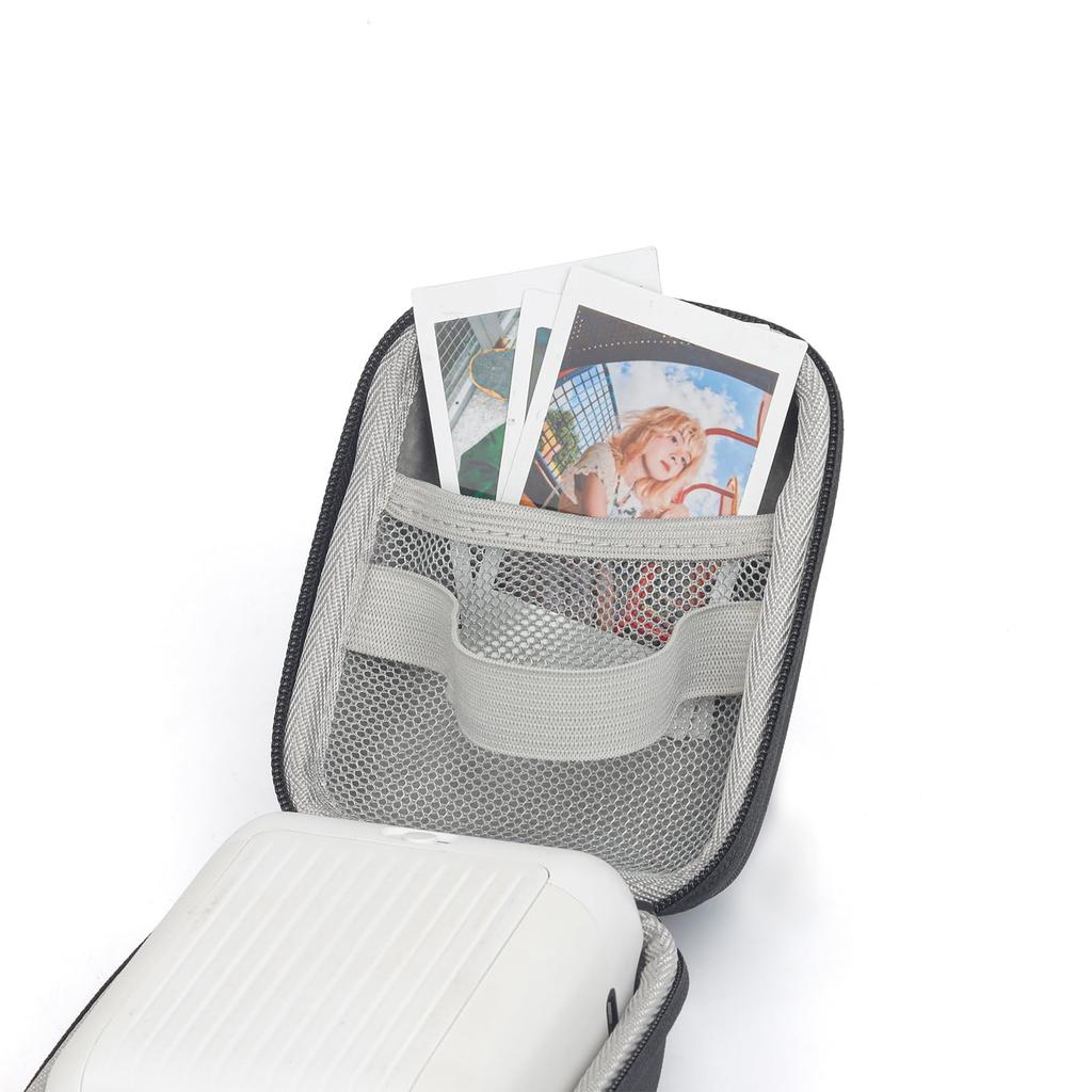 HIYQIN Чехол для Polaroid Go, Специальная сумка для хранения Polaroid Go, Жесткий чехол из EVA с ремешком на запястье, Большая вместимость, Ударопрочный, Устойчивый к царапинам