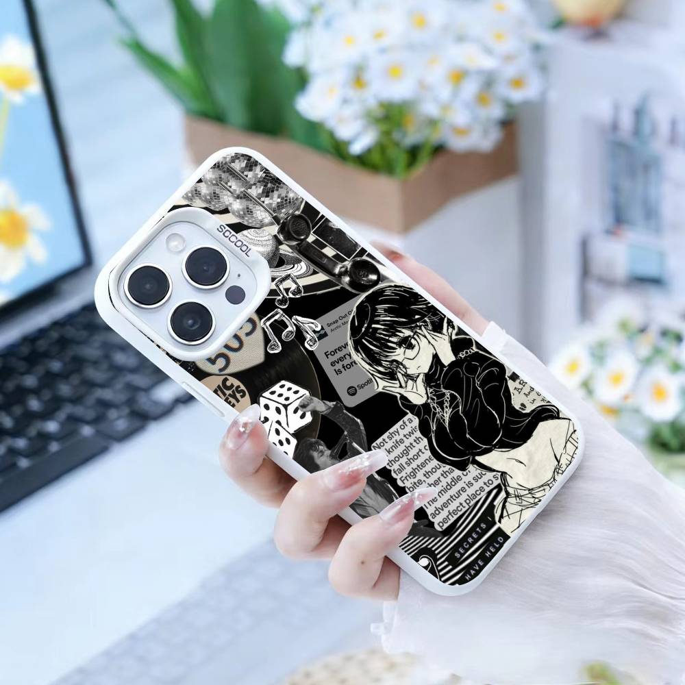 Anime Wallpaper Phone Case For IPhone 16 17 15 14 12 13 Pro Max white Color Shockproof Cover