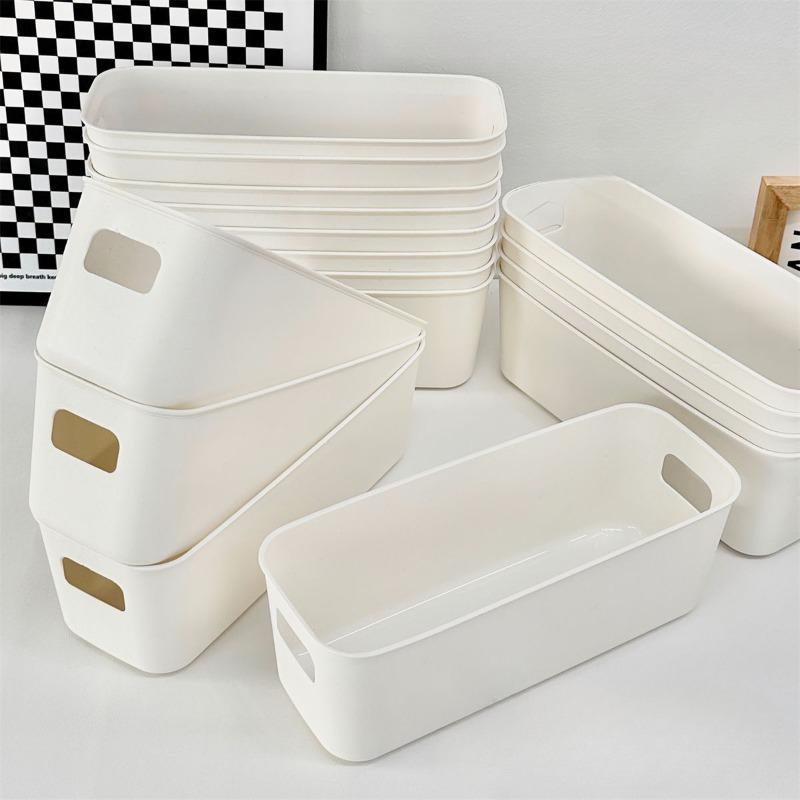 Bathroom Cosmetics Sundries Storage Boxes Home Drawer Office Organizer Basket Plastic Kitchen Cookware Storage Bins Jewelry Box