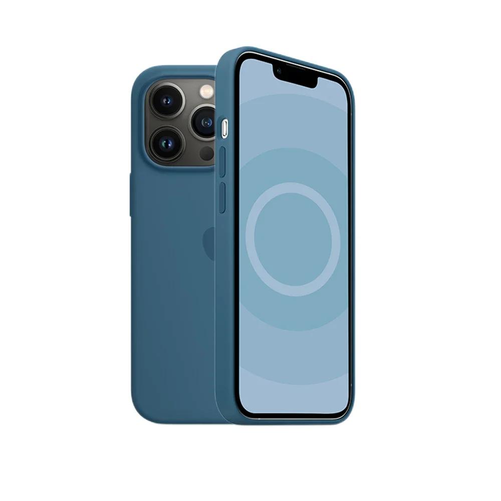 Чехол для Apple iPhone 13 Pro Max pro с анимацией Magsafe Liquid Silicone Magnetic Case для iPhone 13 с беспроводной зарядкой Protect Cover