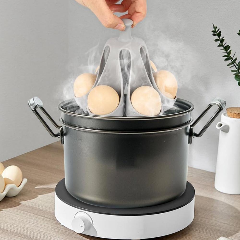 Boiled egg tray silicone egg cooker-KM-10966pcs