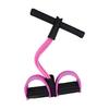 6-Tube Sit-up Pedal Resistance Band with Handle Multifunction Tension Rope Elastic Yoga Pedal Puller Body Stretching Trainer Home Gym