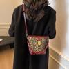 Women'S Bag Portable Bucket Bag Simple Leopard Print Fashion Shoulder Messenger Bag