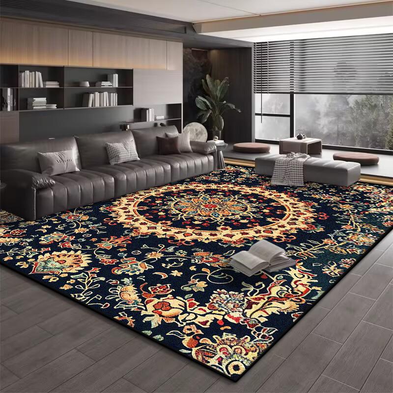 Ковер на пол для кухни в ретро европейском стиле Нескользящие ковры для украшения гостиной Домашние ковры большой площади Коврик для ковра для пола