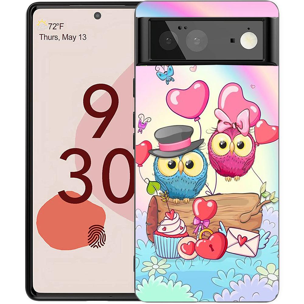 Милый мультяшный чехол-накладка с совой для Google Pixel 8 7 6 7A 6A Pro 5G, противоударный, силиконовый, мягкий, 9 Pro XL 8 Pro 5G, чехол-сумка