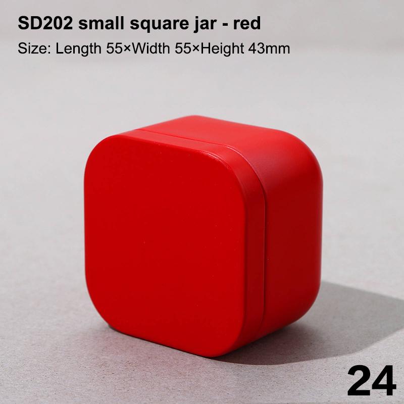 Портативная многоцелевая однотонная мини-жестяная коробка с герметичной крышкой, банка для чая, упаковочная коробка, маленькая жестяная банка для хранения чая, подарок