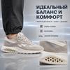 Reebok Классические кожаные кроссовки унисекс Hexalite Ash Grey Moonstone Chalk 100074409