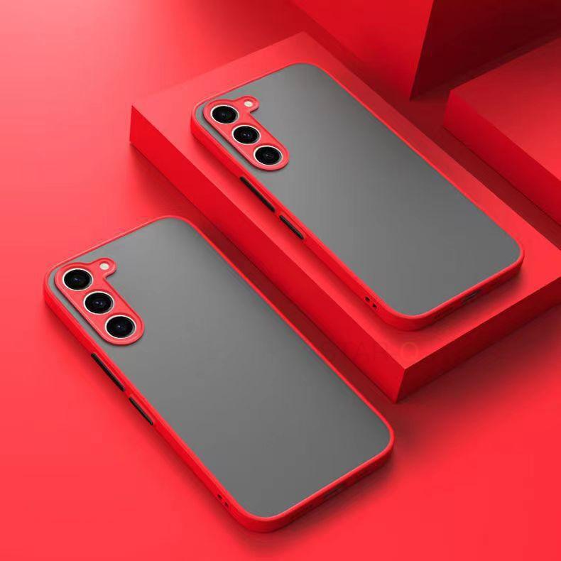 Роскошный матовый жесткий чехол-броня из поликарбоната для Samsung Galaxy S25 S24 S23 S22 S21 S20 Fe Plus S25 Ultra, противоударный бампер, задняя крышка