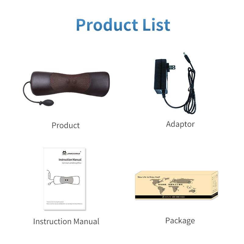 JINKAIRUI Электрический инфракрасный нагрев, разминающая шея, плечи, спина, тело, спа-массажная подушка, автомобильное кресло, массажер шиацу, устройство Masaj