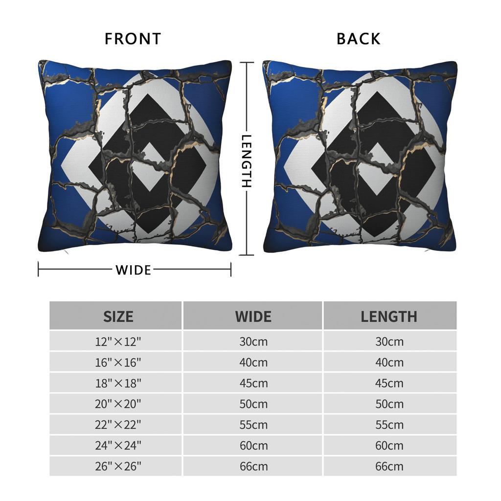 Pillow Case Hsv German Soccer Club Design Hamburgers Sv Pillow Cover For Sofa Bedroom Home Decor Retro Trendy Pillowcases