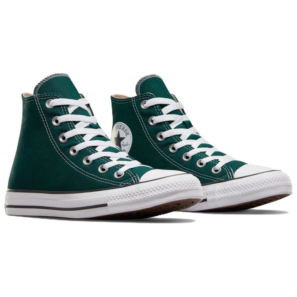 Converse Chuck Taylor Hi Чешуя дракона Удобные высокие парусиновые кеды Унисекс Зеленый A04544C