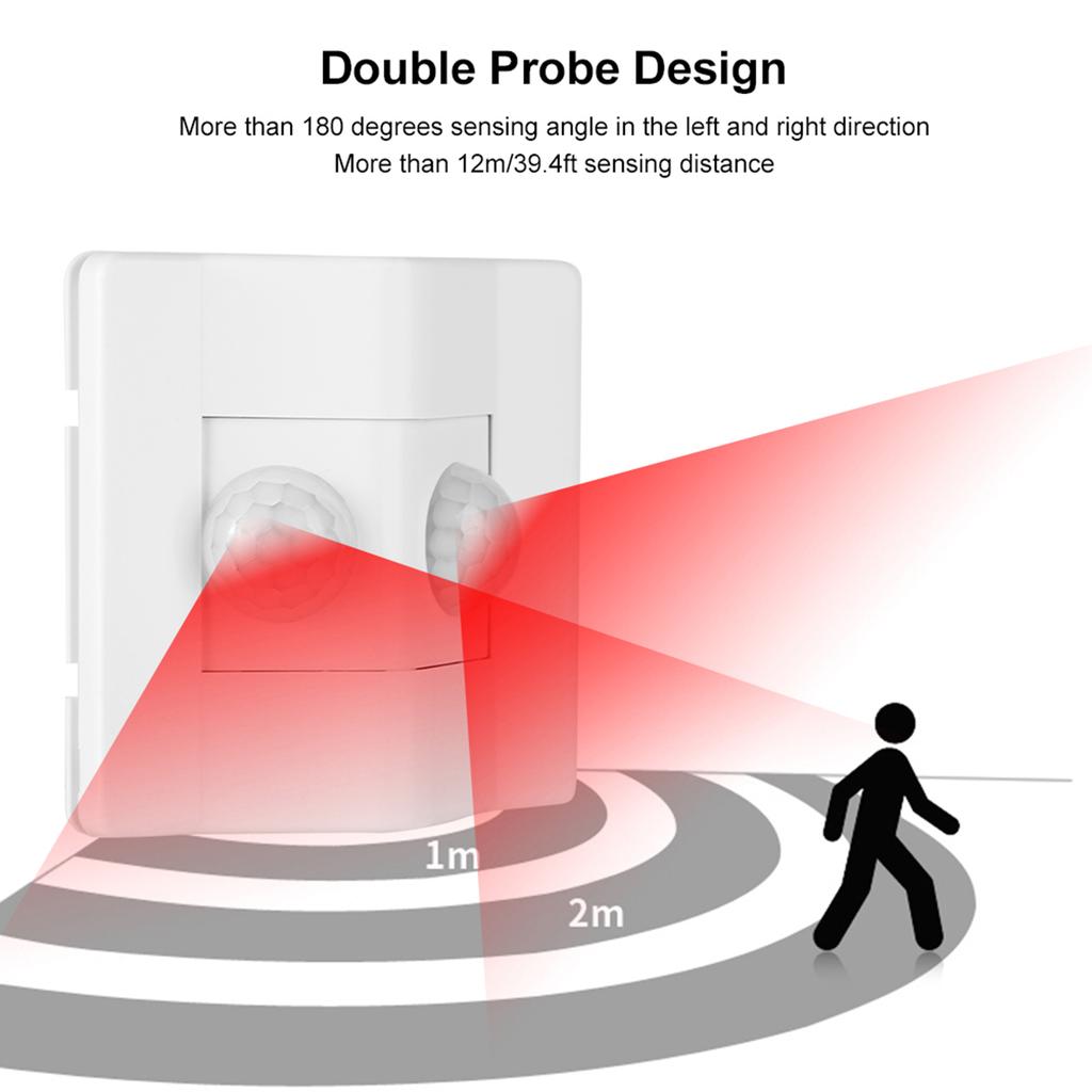 AC90V270V 86Type LightSensitive PIR Motion Inductive Smart Switch