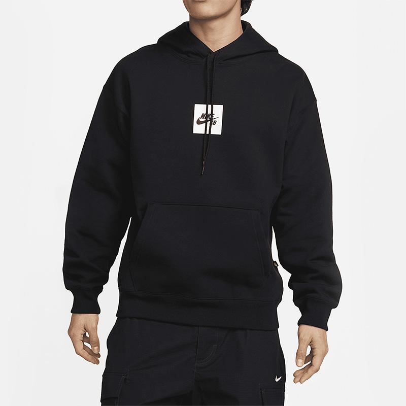 Nike FW22 Толстовка с капюшоном с узором и принтом Мужские топы Черный DV8840-010