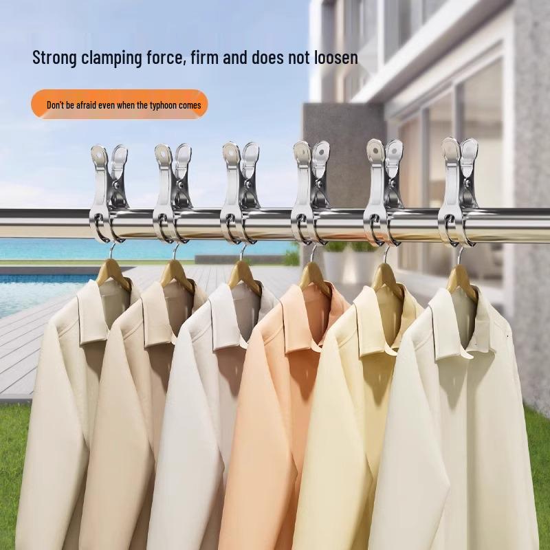 Stainless Steel Windproof Clips for Bed Sheets, Clothes, and Socks