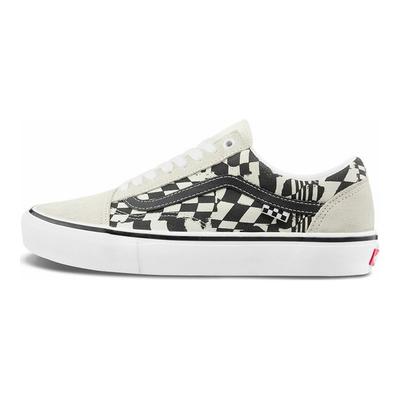 Skate Old Skool Checkerwarp — черно-белые кроссовки унисекс VN0A5FCB9CU