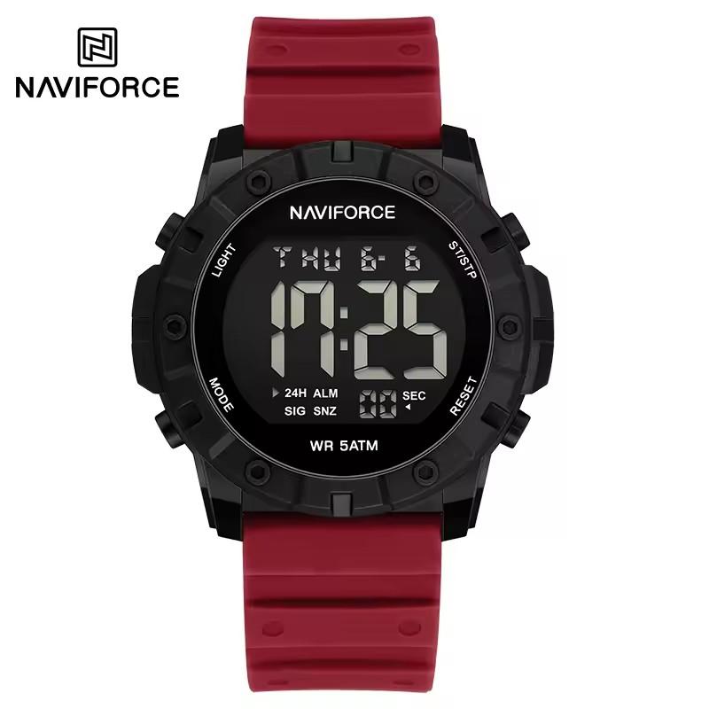 NAVIFORCE 7110 Топовый Бренд Мужские Часы Силиконовый Ремешок Модные Спортивные Повседневные Наручные Часы Роскошные Часы с Хронографом Мужские Relojes