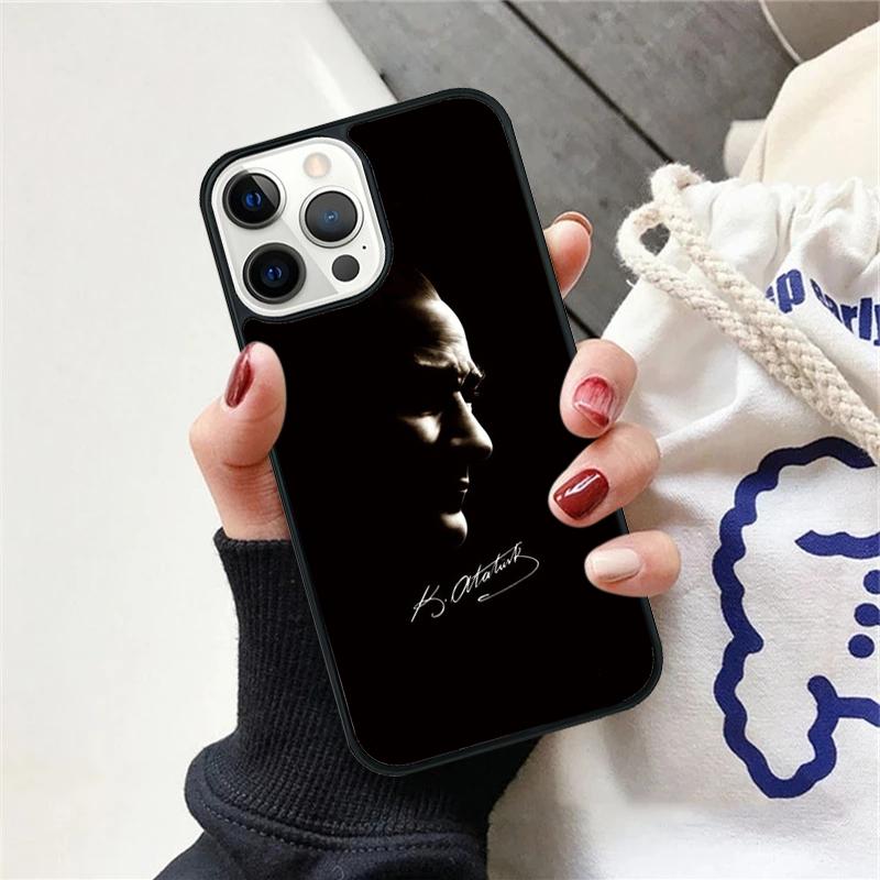 Турция Мустафа Кемаль Ататюрк Чехол для телефона для iPhone 17 Air 15 16 Чехол 11 13 14 Pro Max 12 Plus Max Fundas