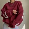 Autumn and Winter Hip Pop New Women's Thick Round Neck Letter-printed Oversizes Sweatshirts